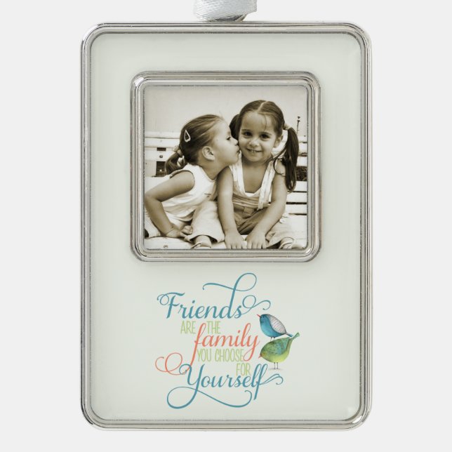 Friends are family you choose typography ornament (Front)