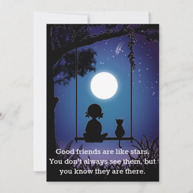 Friends Are Like Stars Card (Front)