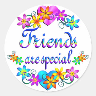 Friends are Special Classic Round Sticker