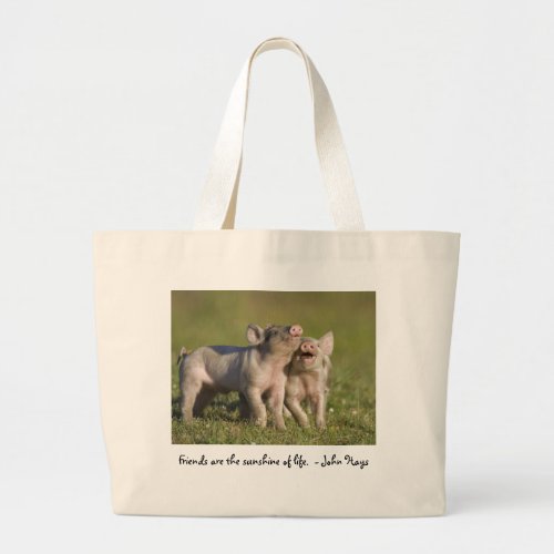 Friends are the Sunshine of Life Large Tote Bag