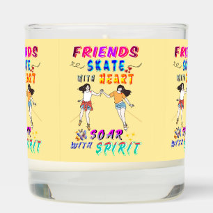 Friends Aromatic Skate With Heart Soar With Spirit Scented Candle