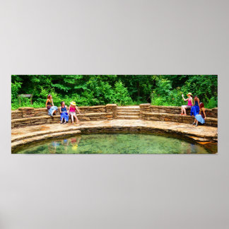 Friends at Buffalo Spring III - Color Saturated Poster