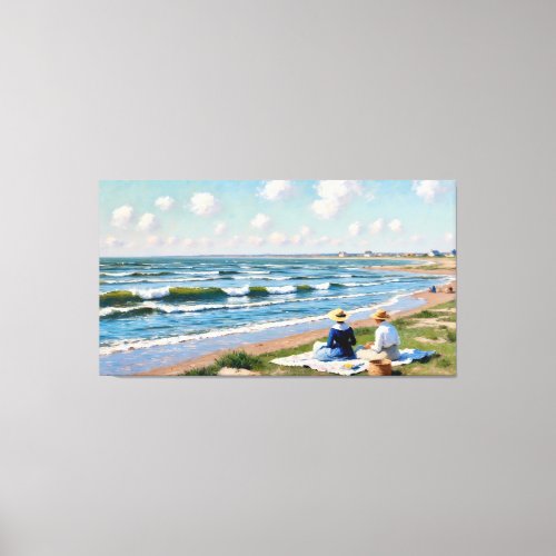 Friends at the Coast Canvas Print