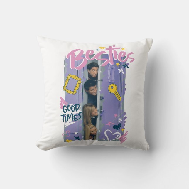 FRIENDS™ | Besties Throw Pillow (Front)