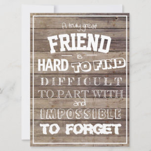 Friends Birthday Appreciation Quote Saying bff Card