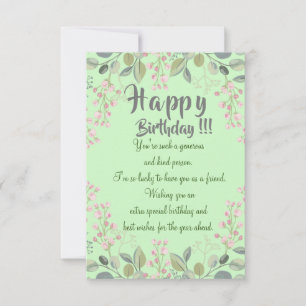 Friend's birthday card