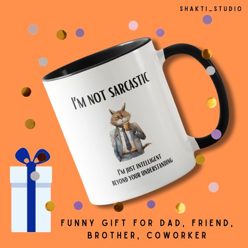 Friends birthday funny sarcastic corpo cat mug
