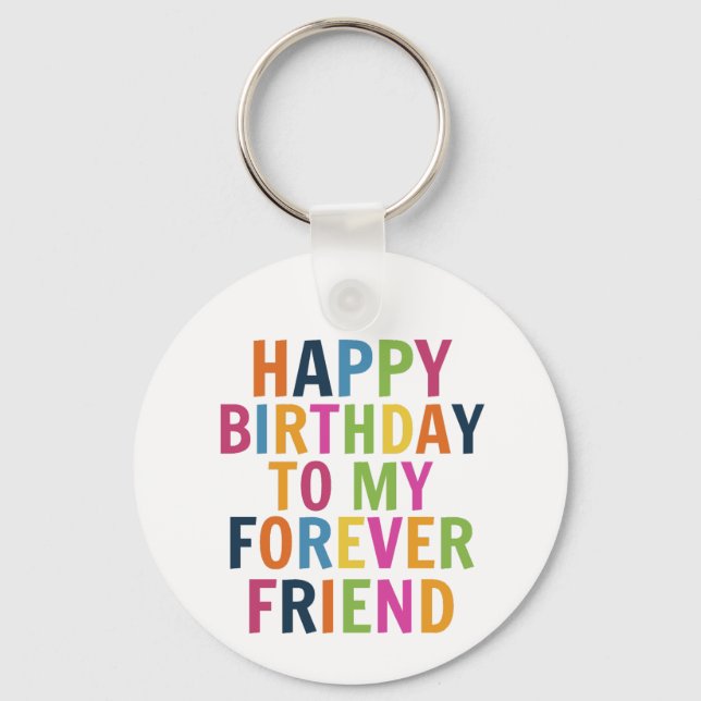 Friends Birthday  Keychain (Front)