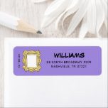 FRIENDS™ | Birthday Peephole Frame Label<br><div class="desc">Celebrate your birthday with this FRIENDS™-themed address label, featuring the iconic peephole frame from Monica's apartment. Personalize it by adding your name and address to give your invitations or thank-you notes a nostalgic touch. Perfect for fans of the beloved TV show, this label adds a unique flair to your correspondence....</div>