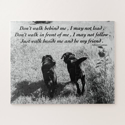 Friends _ Black Lab Jigsaw Puzzle