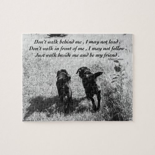 Friends _ Black Lab Jigsaw Puzzle