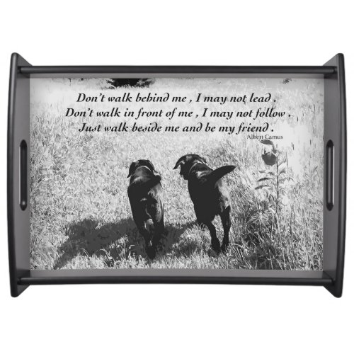 Friends _ Black Lab Serving Tray