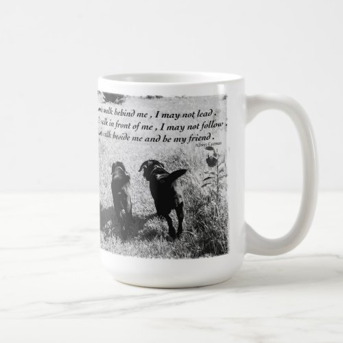 Friends _ Black Labradors _ Cute Dog Friendship Coffee Mug