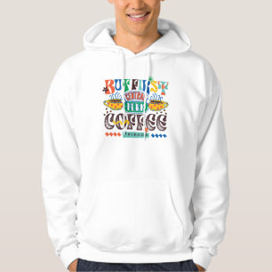 FRIENDS™   But First Coffee Vibrant Graphic Hoodie