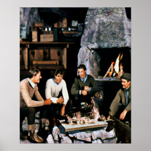 Friends by the Fire Poster