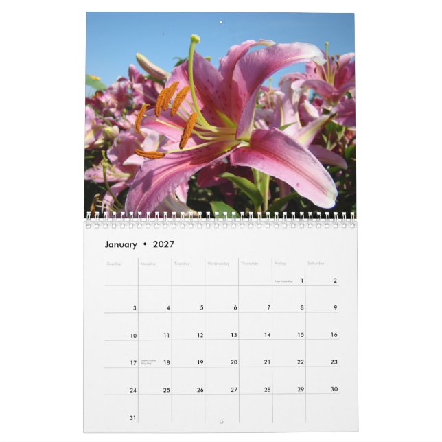 FRIENDS! Calendar Lilies Flowers Christmas Gifts (Jan 2027)