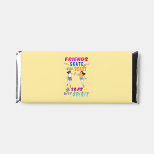 Friends Candy Skate With Heart Soar With Spirit Hershey Bar Favors