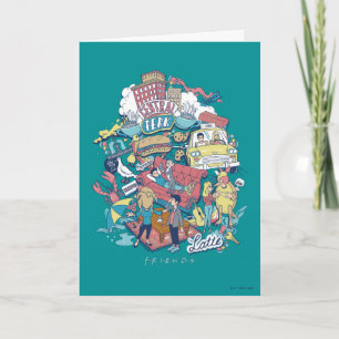 FRIENDS™ Cartoon Collage Card