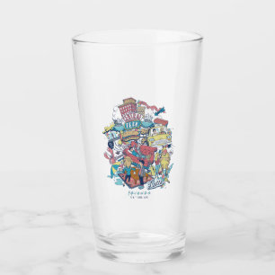 FRIENDS™ Cartoon Collage Glass
