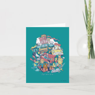 FRIENDS™ | Cartoon Collage Note Card