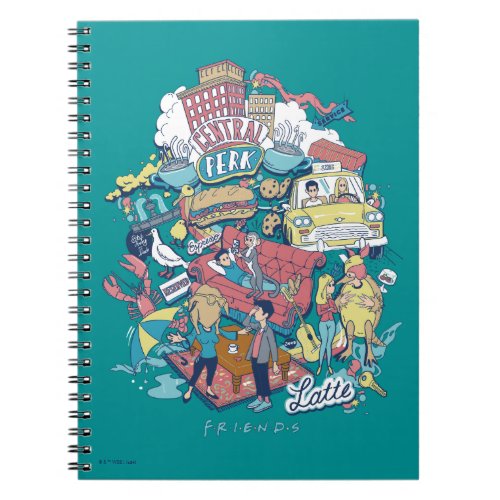 FRIENDS  Cartoon Collage Notebook