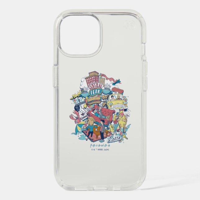 FRIENDS™ | Cartoon Collage Speck iPhone Case (Front)