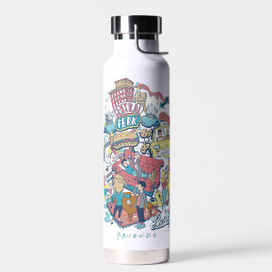 FRIENDS™ Cartoon Collage Water Bottle