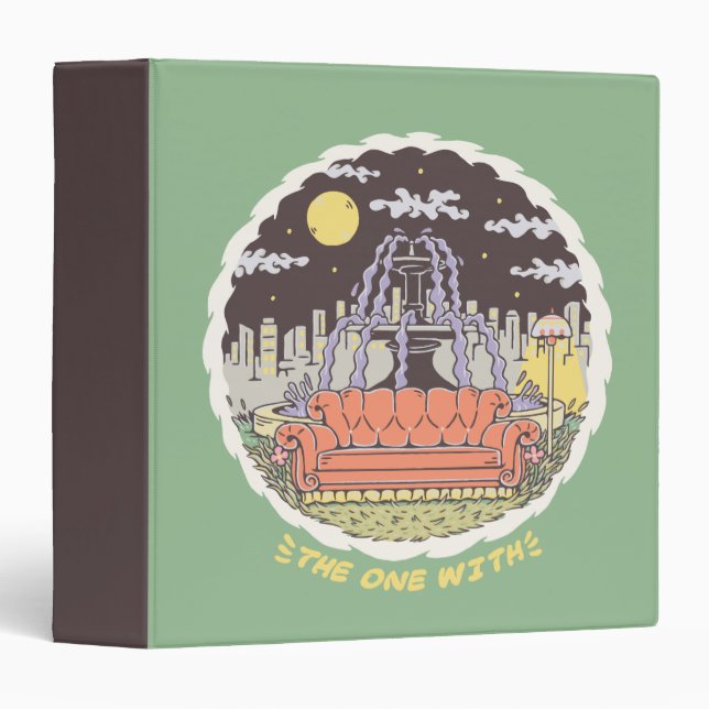 FRIENDS™ | Cartoon Fountain 3 Ring Binder (Front/Spine)