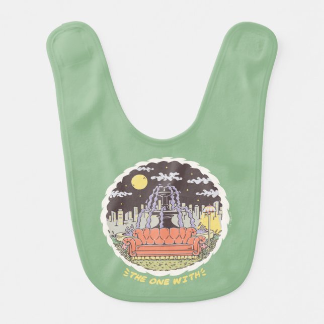 FRIENDS™ | Cartoon Fountain Baby Bib (Front)