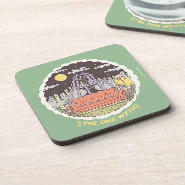FRIENDS™ | Cartoon Fountain Beverage Coaster (Left Side)