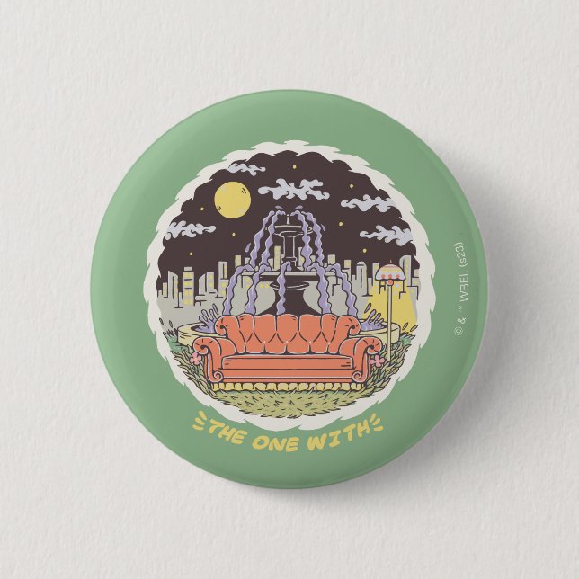 FRIENDS™ | Cartoon Fountain Button (Front)