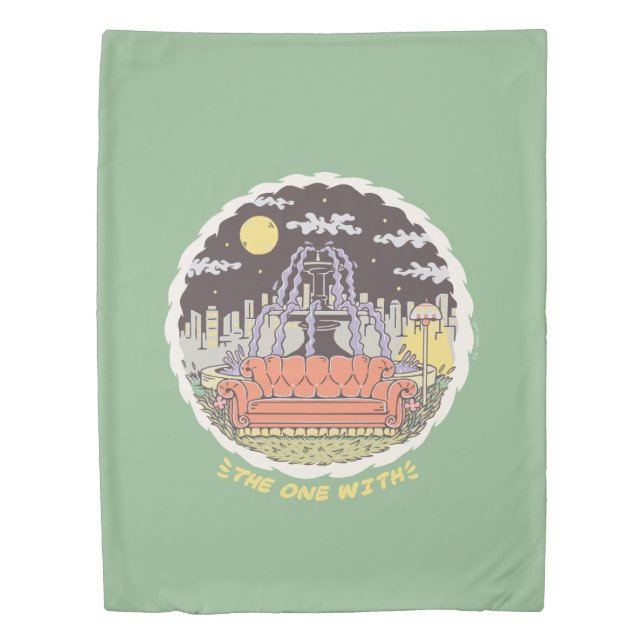 FRIENDS™ | Cartoon Fountain Duvet Cover (Front)