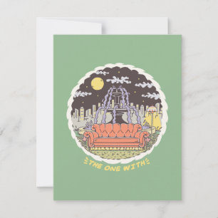 FRIENDS™ Cartoon Fountain Note Card