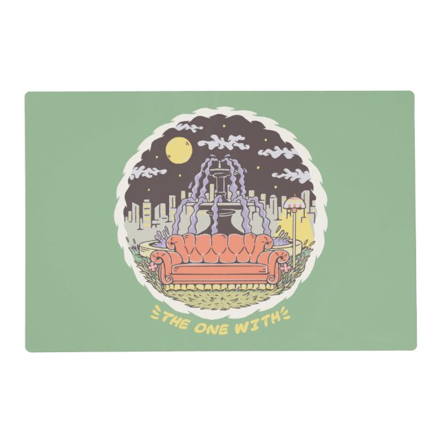 FRIENDS™ | Cartoon Fountain Placemat (Front)