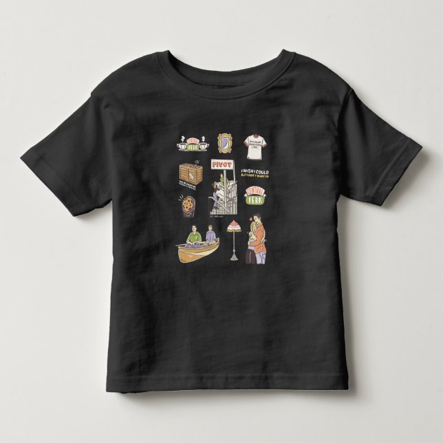FRIENDS™ | Cartoon Icons 2 Toddler T-shirt (Front)