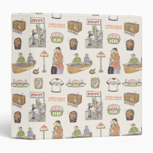 FRIENDS™   Cartoon Icons 3 Ring Binder