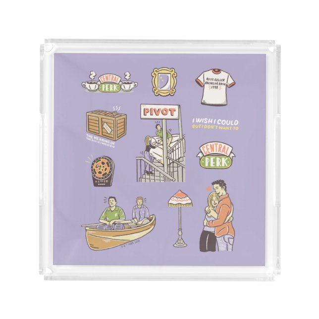 FRIENDS™ | Cartoon Icons Acrylic Tray (Front)