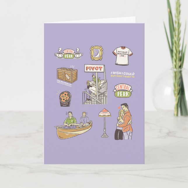FRIENDS™ | Cartoon Icons Card (Front)