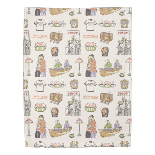 FRIENDS  Cartoon Icons Duvet Cover