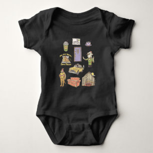 FRIENDS™   Cartoon Icons Graphic 2 Baby Bodysuit
