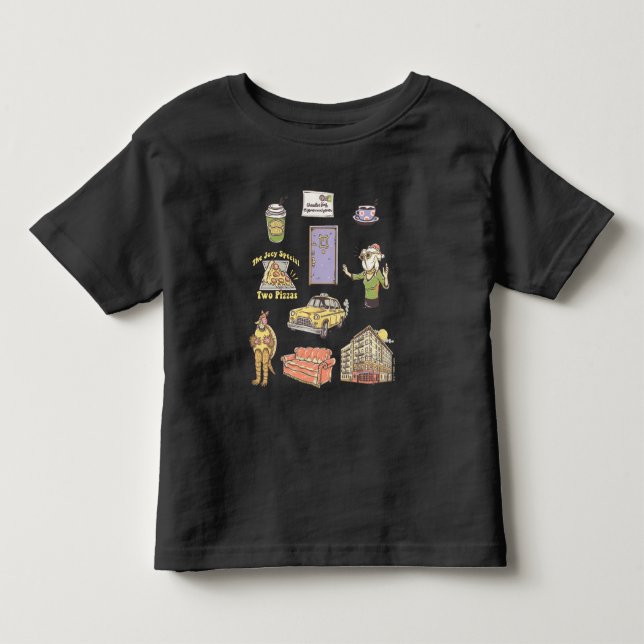 FRIENDS™ | Cartoon Icons Graphic 2 Toddler T-shirt (Front)