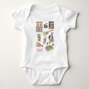 FRIENDS™   Cartoon Icons Graphic 3 Baby Bodysuit