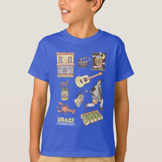 FRIENDS™ | Cartoon Icons Graphic 4 T-Shirt (Front)