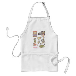 FRIENDS™   Cartoon Icons Graphic Adult Apron