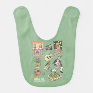 FRIENDS™   Cartoon Icons Graphic Baby Bib