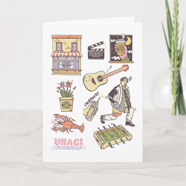 FRIENDS™ | Cartoon Icons Graphic Card (Front)