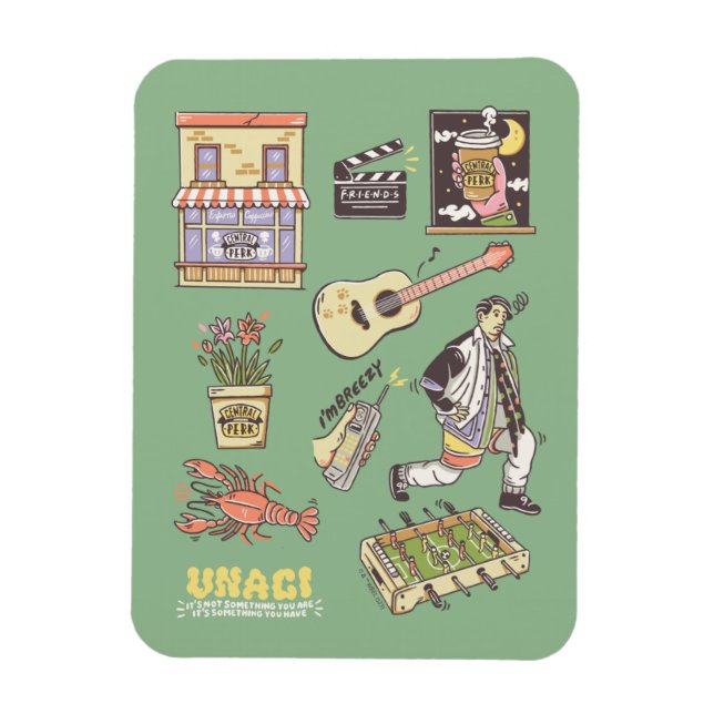 FRIENDS™ | Cartoon Icons Graphic Magnet (Vertical)