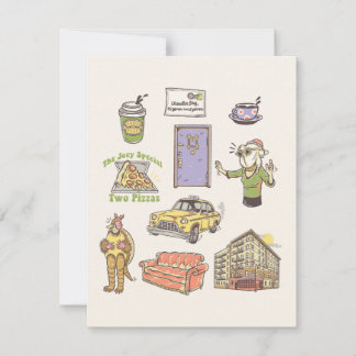 FRIENDS™ | Cartoon Icons Graphic Note Card
