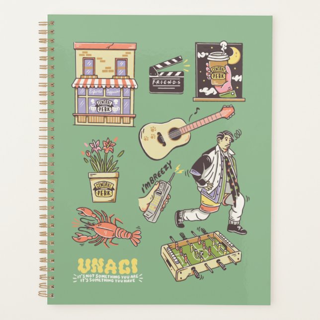 FRIENDS™ | Cartoon Icons Graphic Planner (Front)