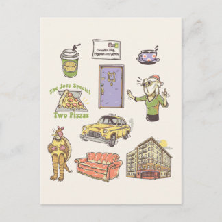 FRIENDS™ | Cartoon Icons Graphic Postcard